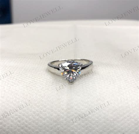 Trillion Cut Diamond Ring, Lab Diamond Ring, Solitaire Wedding Ring ...