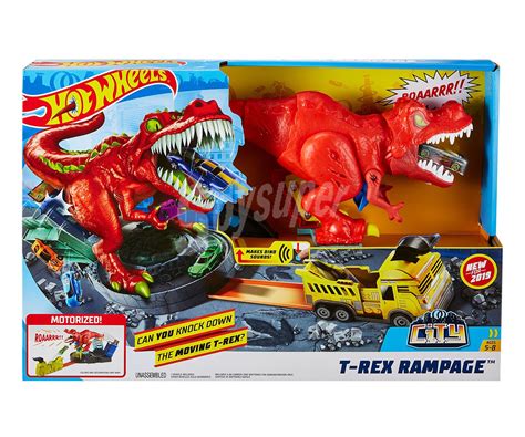 Hot Wheels Conjunto De Pista T Rex Rampage Compatible Con Otros Conjuntos City Hot Wheels