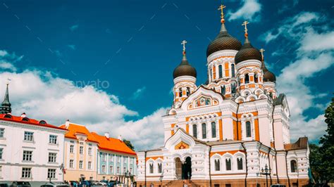 Tallinn Estonia Alexander Nevsky Cathedral Famous Orthodox Cathedral