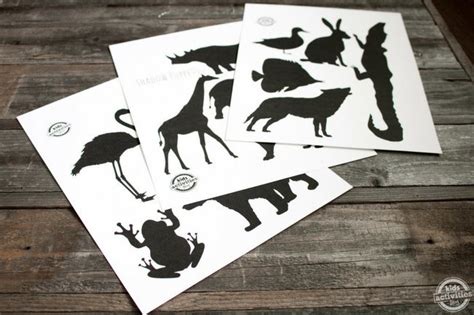 Printable Animal Shadow Puppets