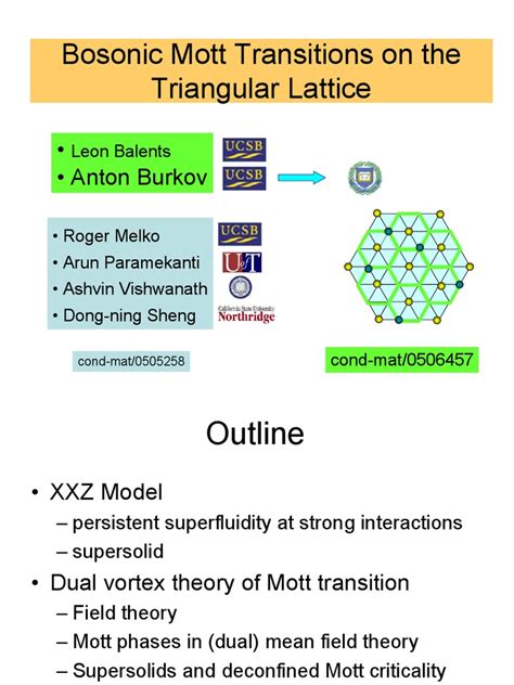 Pdf Leon Balents Et Al Bosonic Mott Transitions On The Triangular