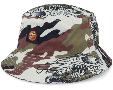 Santa Cruz Hat Slasher Camo Bucket Santa Cruz Hatt Hatstore Se