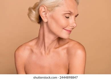 Photo Positive Charming Woman Naked Shoulders Stock Photo Shutterstock