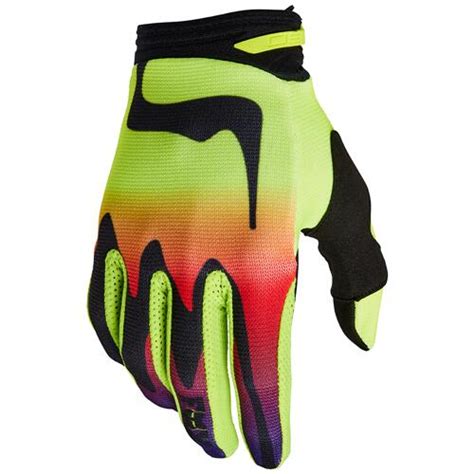 Fox Moto Gloves Kozmik Flo Yellow Moto Hyper Ride