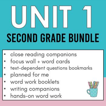 Benchmark Advance Unit 1 Bundle Second Grade TPT