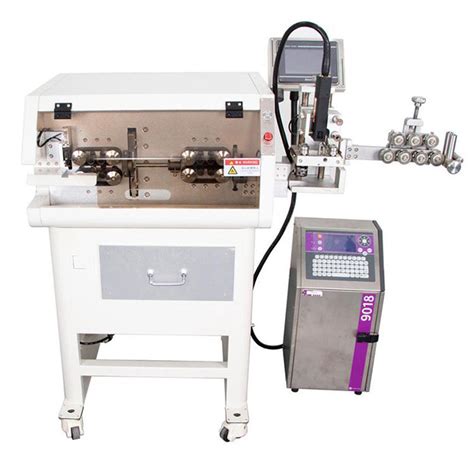 Wire Stripper With Strip Cut Functions And Inkjet Printing Machine