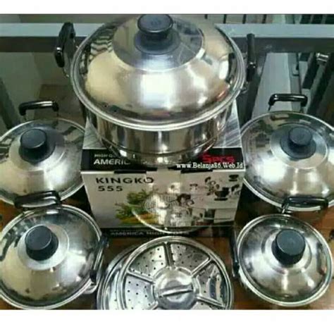 Jual Panci Set Kingko Steamer Isi Pcs Shopee Indonesia