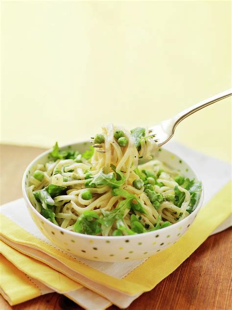 Tagliatelle With Peas And Rocket Photograph By Jim Scherer Fine Art