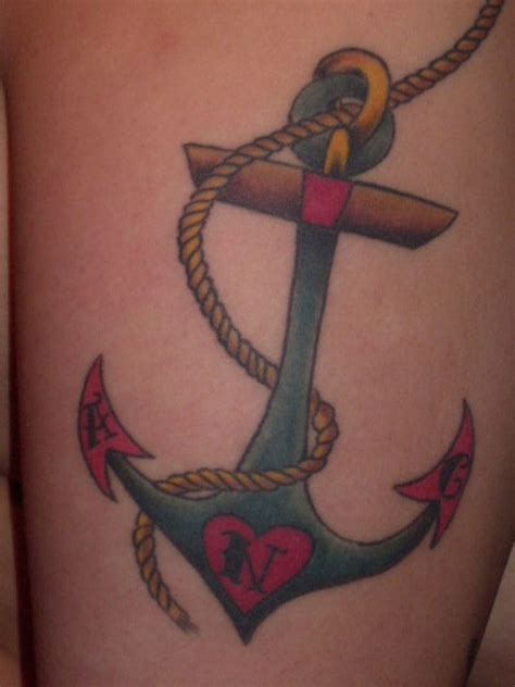 Cool Anchor Tattoo Design Anclas