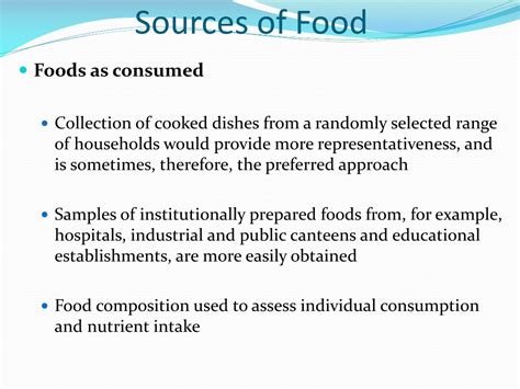 Ppt Sampling Of Foods For Analysis Powerpoint Presentation Free