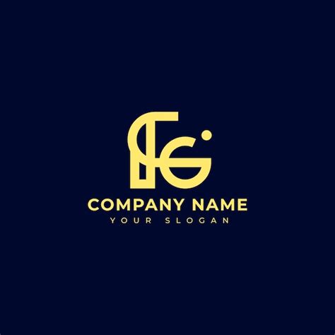 Premium Vector Modern Letter Fg Logo Vector Design Template