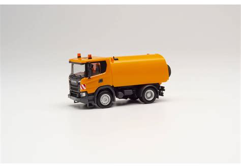 Herpa Scania Cg Kehrfahrzeug Kommunalorange