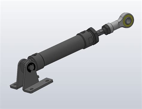 M6428 气动伸缩杆三维sw2016带参solidworks 2016模型图纸下载 懒石网