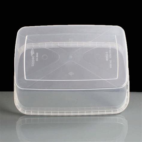 Ml Rectangular Tamper Evident Container And Lids