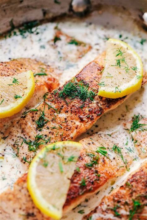 Pan Seared Salmon with a Creamy Lemon Dill Sauce | The Recipe Critic ...