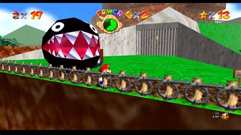 Super Mario 64 1080 Course 1 Bob Omb Battlefield Star 06 Behind Chain Chomps Gate Youtube