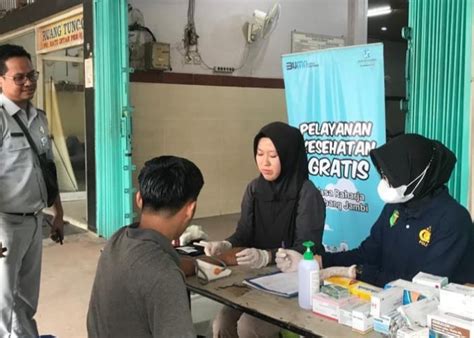 Beri Pelayanan Esehatan Jasa Raharja Jambi Cek Awak Pengemudi Po Ratu