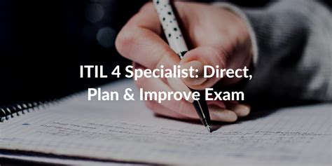 Itil Specialist Direct Plan Improve Exam And Certification