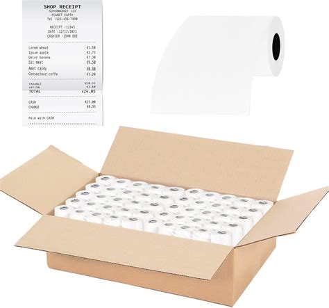 Amazon Immuson 2 1 4 X 50 Thermal Paper Receipt Rolls 2 25 X 50