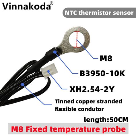 M Surface Fixed Temperature Probe Ntc K B Thermistor Negative