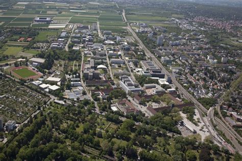 Luftbild Mainz Campus Gelände der Johannes Gutenberg Universität in