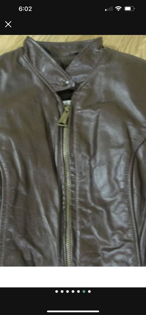 Brooks Cafe Racer Brown Leather Motorcycle Jacket Coa Gem