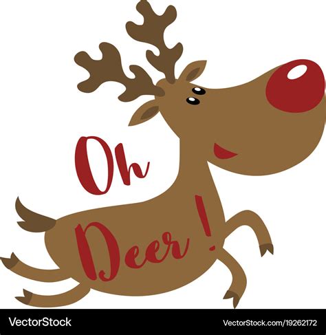 Christmas dear Royalty Free Vector Image - VectorStock