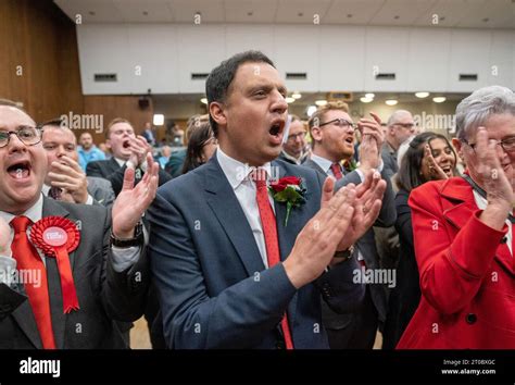 Scottish Labour Leader Anas Sarwar Celebrates As Labours Michael