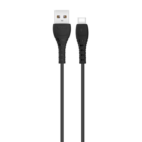 XO NB Q165 USB C Kabel 3A 1m USB A USB C Sort 35 DKK