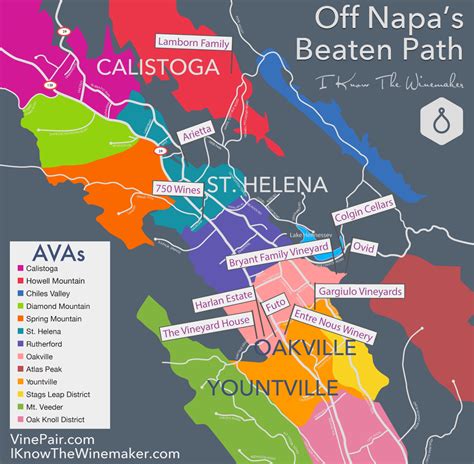 Off Napas Beaten Path A Map Of Amazing Wineries