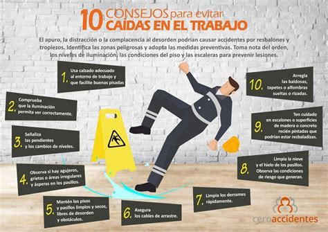 10 Consejos Para Evitar Caídas En El Trabajo