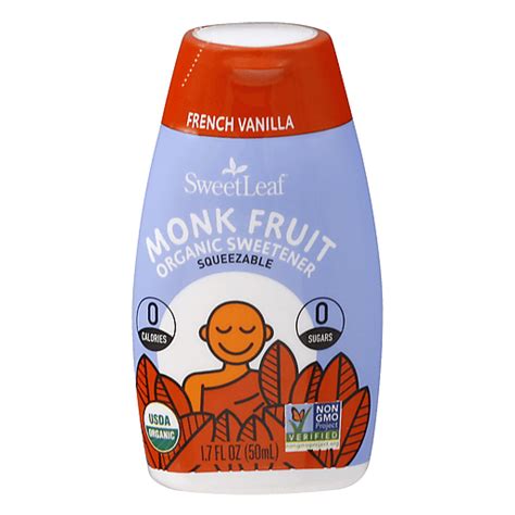 Sweetleaf Sweetener Organic French Vanilla Monk Fruit Oz Shop