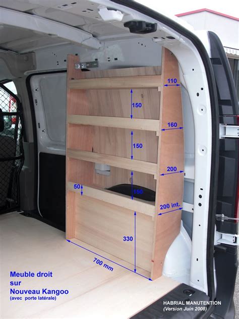 Kit De Rangement Pour Renault Kangoo Amenagement Camionnette Kangoo