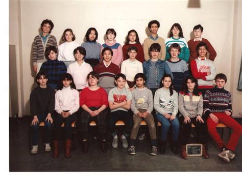 Photo de classe 3emeB de 1983 Collège Albert Camus Copains d avant