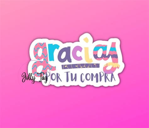 Gracias Por Tu Compra Png Stickerthank You Stickerspackaging Etsy M Xico