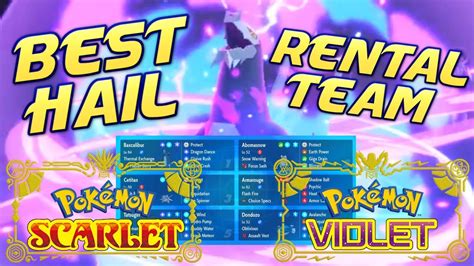 Best Hail Vgc Rental Team Pokemon Scarlet And Violet Competitive