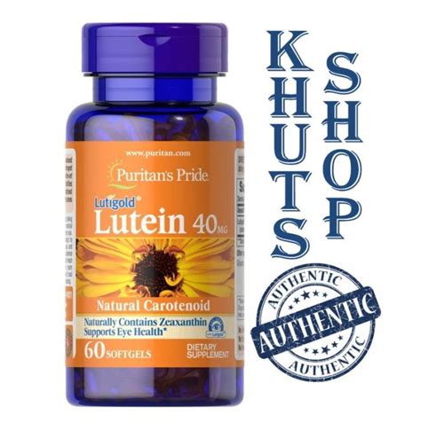 Lutein 40 Mg With Zeaxanthin 60 Softgels Helps Support Eye Health