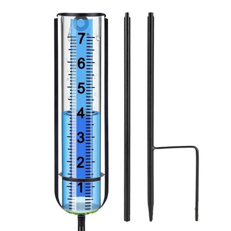 Zpaqi Rain Gauge Freeze Proof Rain Gauge Outdoor With Stake Rain