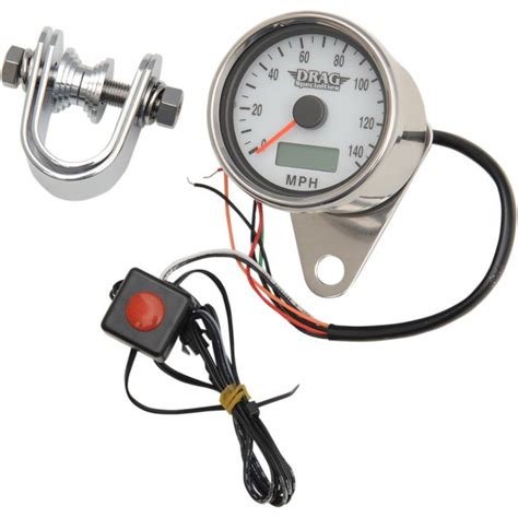 Drag Specialties Programmable Mini Electronic Speedometer With Odometer