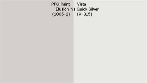 Ppg Paint Elusion Vs Vista Quick Silver K Side By Side