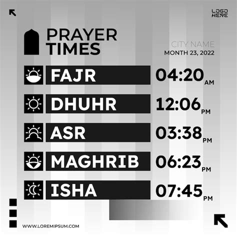 Islamic Prayer Times 2024 Printable - Reeva Emmalynne