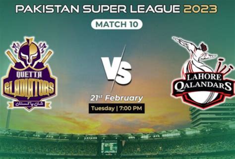 Hbl Psl 8 Live Streaming How To Watch Quetta Gladiators V Lahore Qalandars Match 10