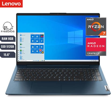 Laptop Lenovo Ideapad 5 15alc05 Amd Ryzen 7 5700u 8gb Ssd 512gb Amd