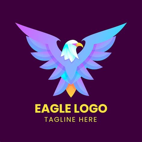 Plantilla de diseño de logotipo de eagle Vector Premium