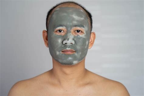 Premium Photo Close Up Portrait Of Shirtless Man With Face Mask