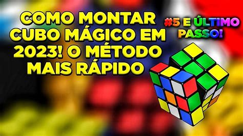 Como montar o cubo mágico passo a passo Guia completo para iniciantes