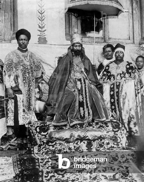 Image Of Emperor Haile Selassie In His Coronation Robes Addis Ababa