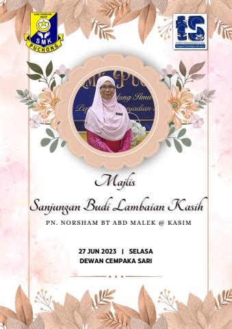 Majlis Sanjungan Budi Lambaian Kasih Pn Norsham Bt Abd Malek Kasim