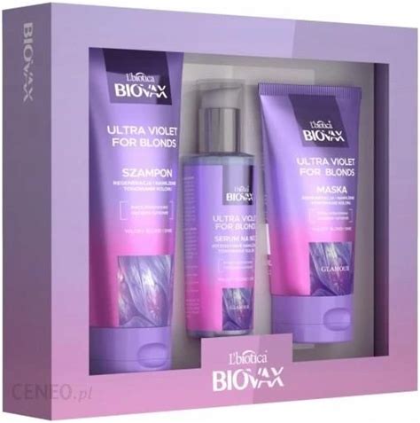 Zestaw Dla Kobiety Zestaw Biovax Ultra Violet Szampon Serum Maska