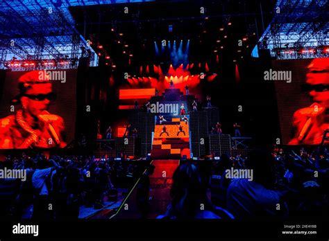 Sfera Ebbasta Performs Live In Concert At San Siro Stadium In Milano